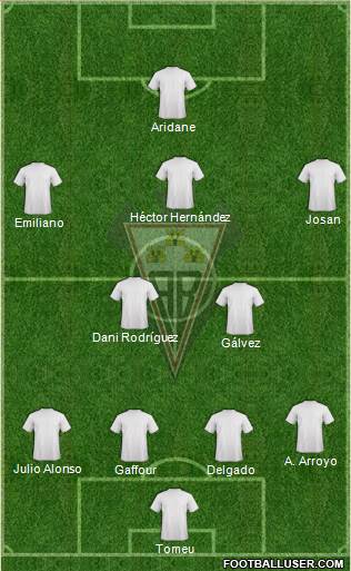 Albacete B., S.A.D. 4-4-2 football formation