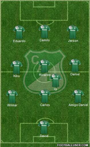 AC Deportivo Cali 3-5-2 football formation