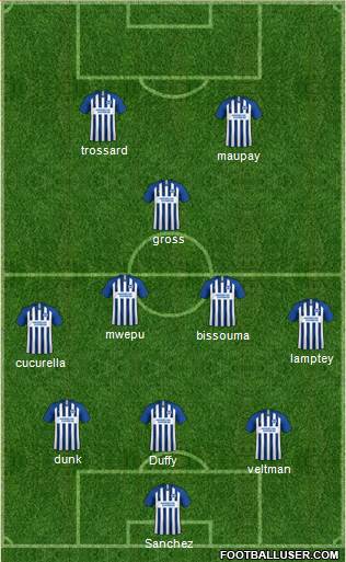 Brighton and Hove Albion Formation 2021