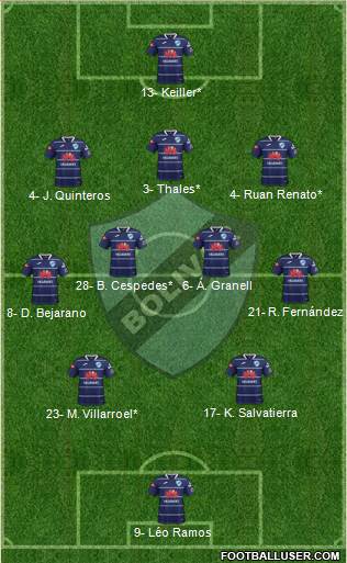 C Bolívar football formation