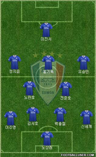 Suwon Samsung Blue Wings 4-2-3-1 football formation