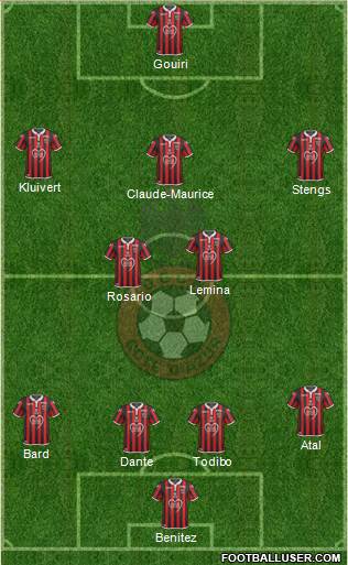 OGC Nice Côte d'Azur football formation