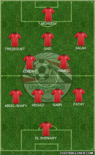 Egypt 4-5-1 football formation