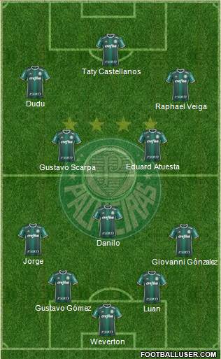 SE Palmeiras football formation