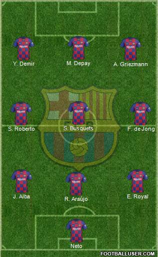 F.C. Barcelona Formation 2021