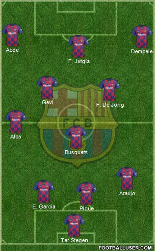 F.C. Barcelona Formation 2021
