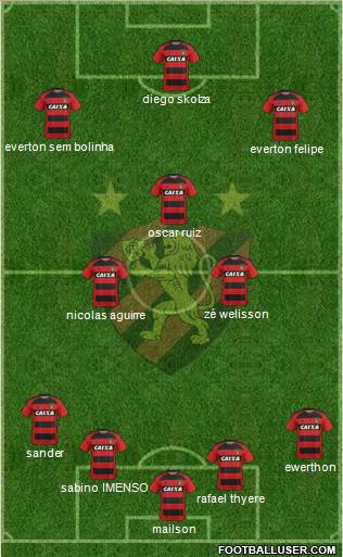 Sport C Recife football formation