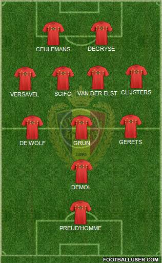 Belgium Formation 2021