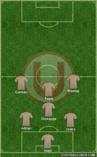 C Universitario D football formation