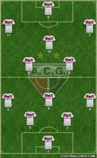 Atlético C Goianiense 4-2-3-1 football formation