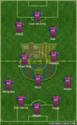 F.C. Barcelona Formation 2021
