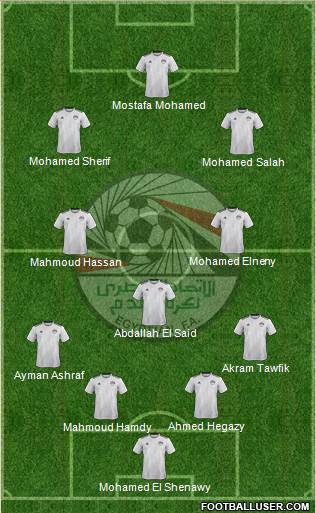 Egypt 5-4-1 football formation