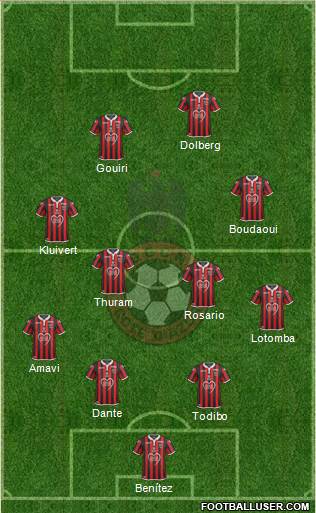 OGC Nice Côte d'Azur football formation