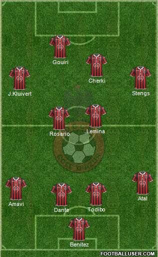 OGC Nice Côte d'Azur football formation