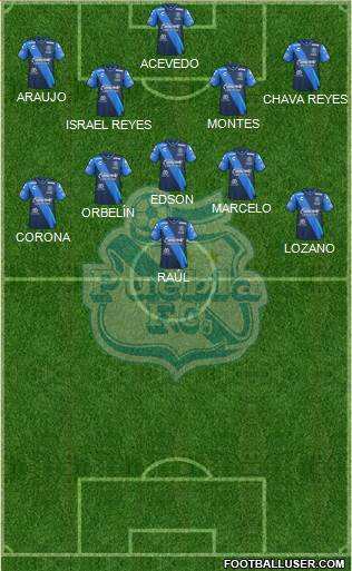 Club Puebla de la Franja football formation