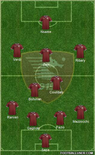 Salernitana football formation