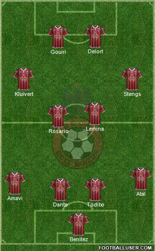 OGC Nice Côte d'Azur football formation