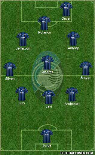 Atalanta football formation