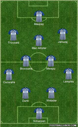 Brighton and Hove Albion Formation 2022