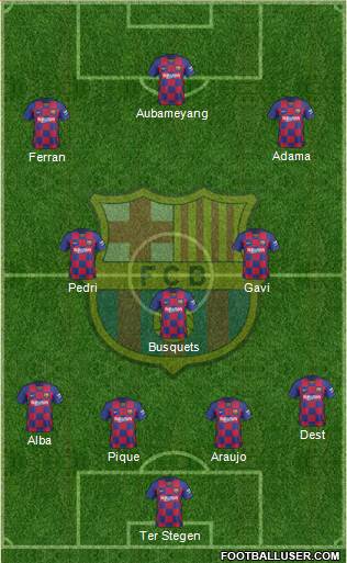 F.C. Barcelona Formation 2022