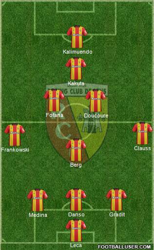 Racing Club de Lens football formation