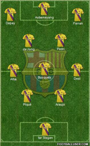 F.C. Barcelona Formation 2022