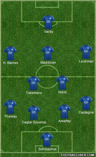 Leicester City football formation