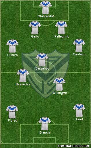 Vélez Sarsfield football formation