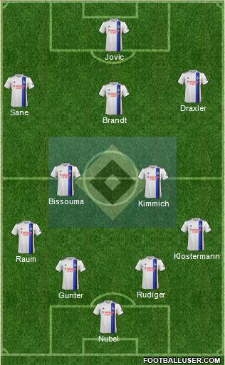 Hamburger SV football formation