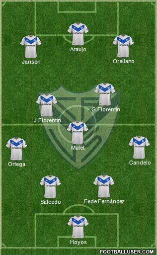 Vélez Sarsfield football formation