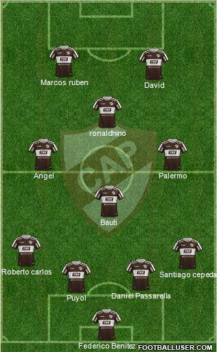 Platense football formation