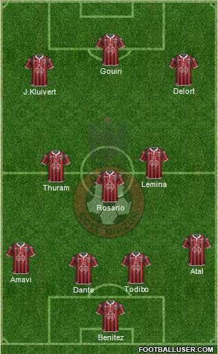 OGC Nice Côte d'Azur Formation 2022