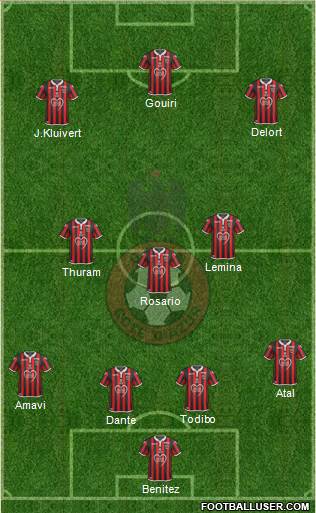 OGC Nice Côte d'Azur football formation