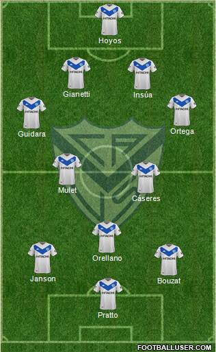 Vélez Sarsfield football formation