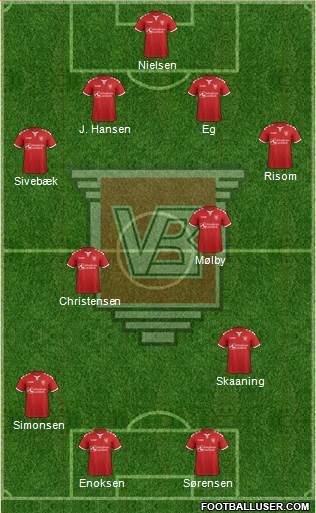 Vejle Boldklub Formation 2022