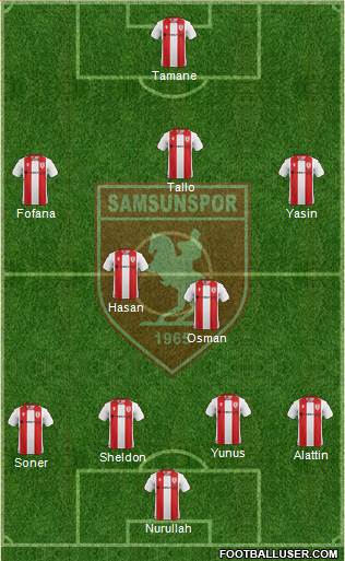 Samsunspor football formation