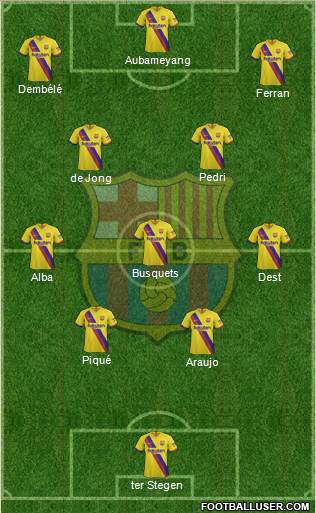 F.C. Barcelona Formation 2022