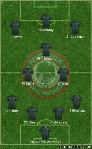 Nigeria football formation