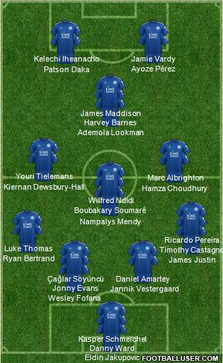 Leicester City football formation