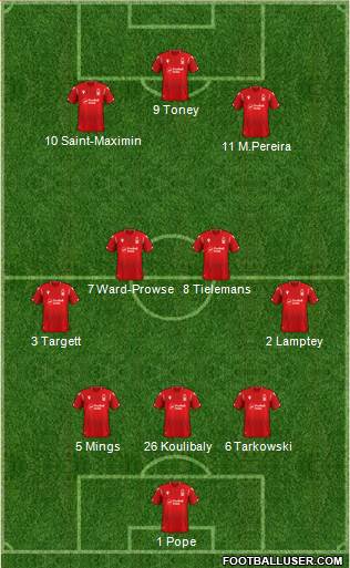 Nottingham Forest Formation 2022