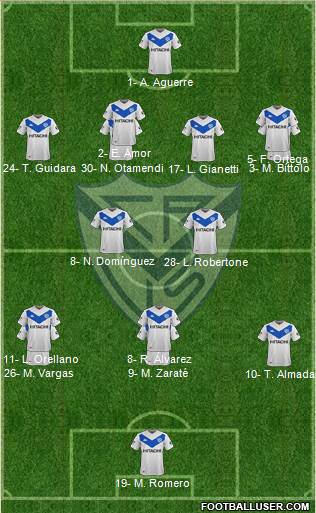 Vélez Sarsfield football formation