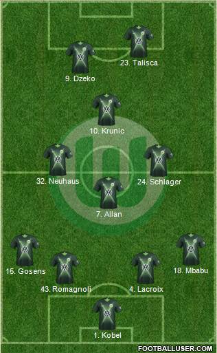 VfL Wolfsburg football formation