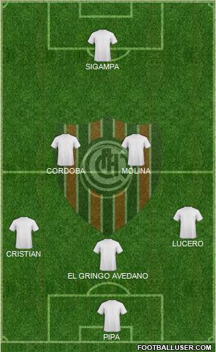 Chacarita Juniors football formation