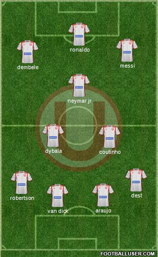 C Universitario D football formation