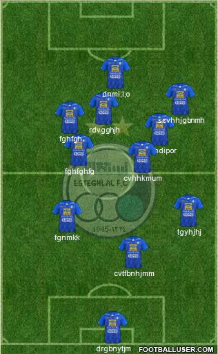 Esteghlal Tehran Formation 2022