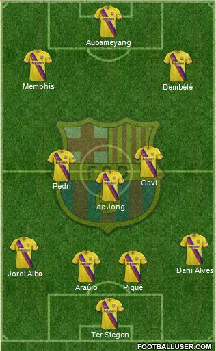 F.C. Barcelona Formation 2022