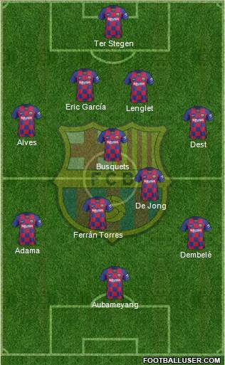 F.C. Barcelona Formation 2022