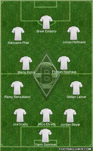 Borussia Mönchengladbach football formation