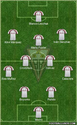 Albacete B., S.A.D. football formation