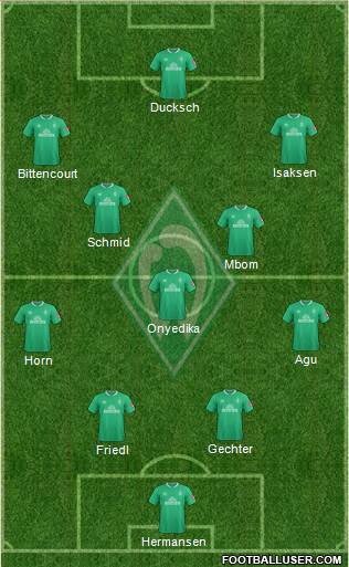 Werder Bremen football formation